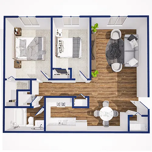 Floor plan 2 Bedroom