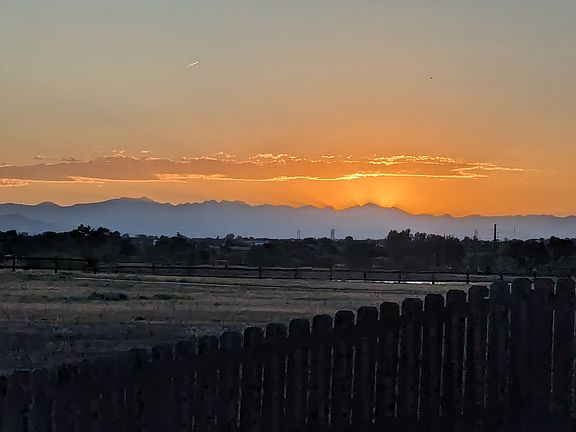View from front of house. Trail access. Come enjoy sunsets here!