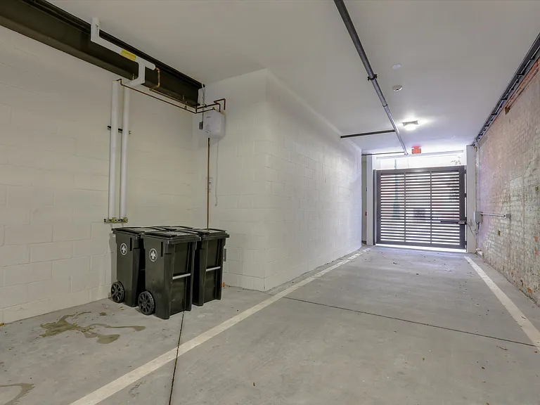 The parking garage is secure with an entry gate, and guests can use the key fob or access code to enter the garage.