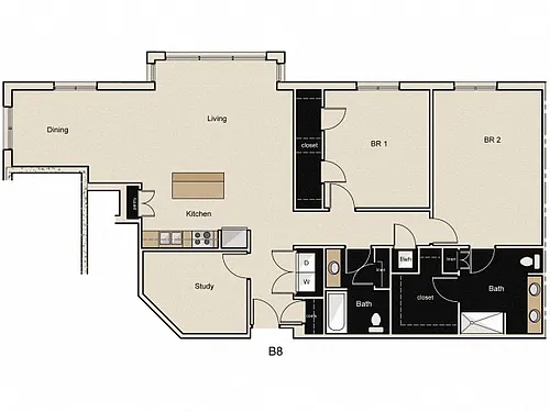 Floor plan B8