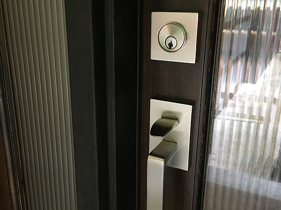 Entek brushed nickel handset