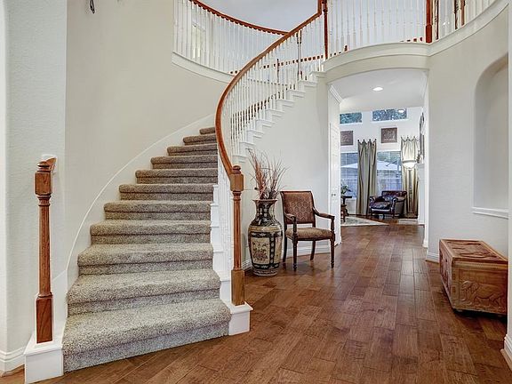 View of the open plan concept of this house. The second floor is open throughout, making this house feel open and airy.