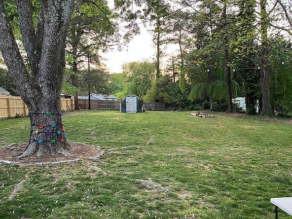 Large, spacious backyard