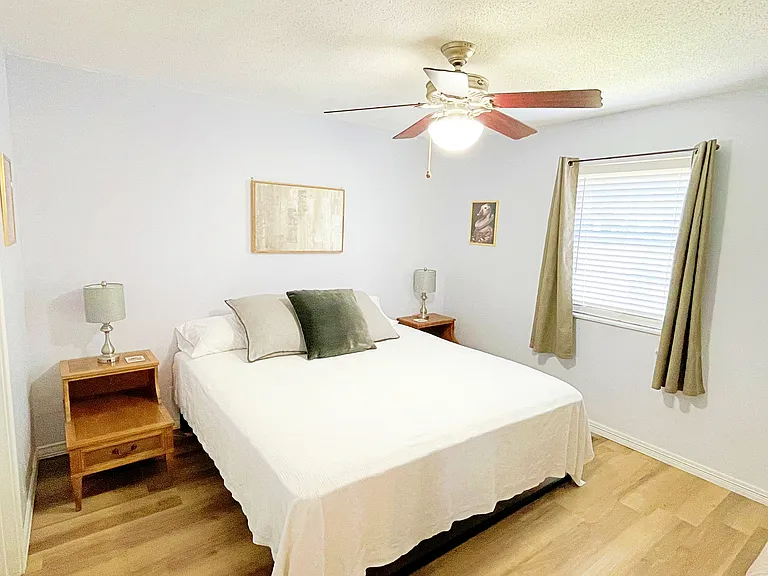 Master bedroom with king bed and twin bed