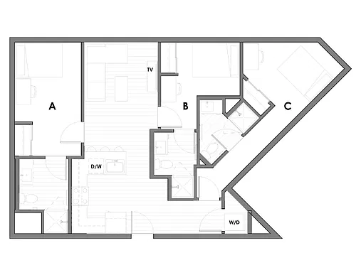 Floor plan 3x3C Terrace