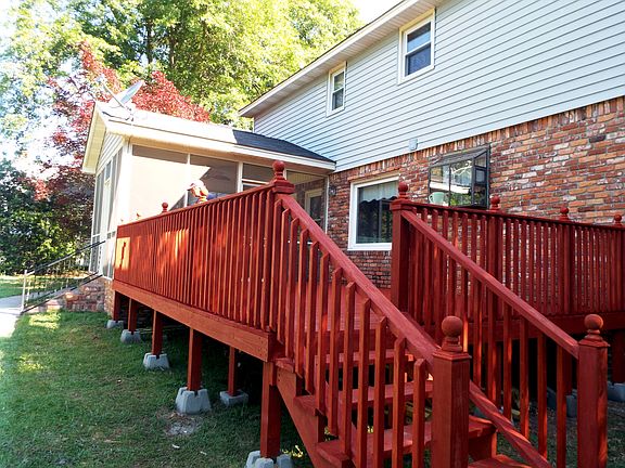 Back Deck and screened porch