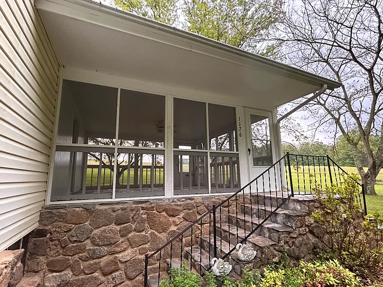 Screened porch entrance