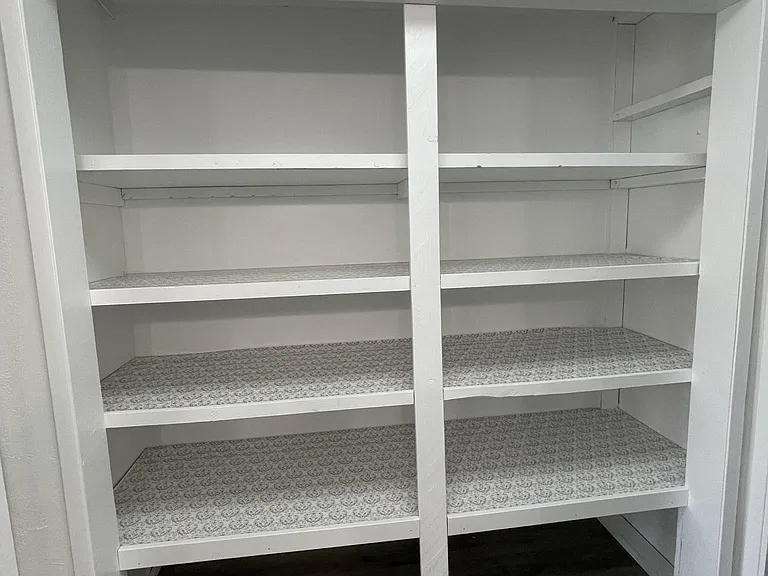 Oversized pantry keeps your kitchen organized and your counters clutter-free.
