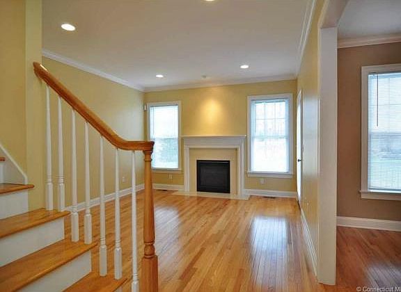 Living room with gas fireplace