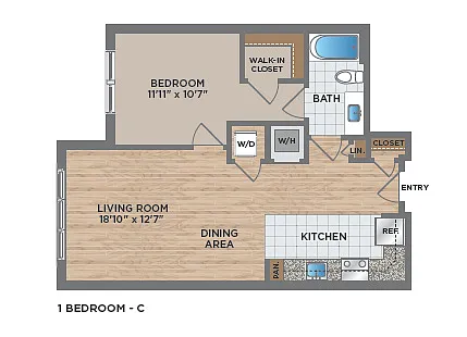 Floor plan 1-C