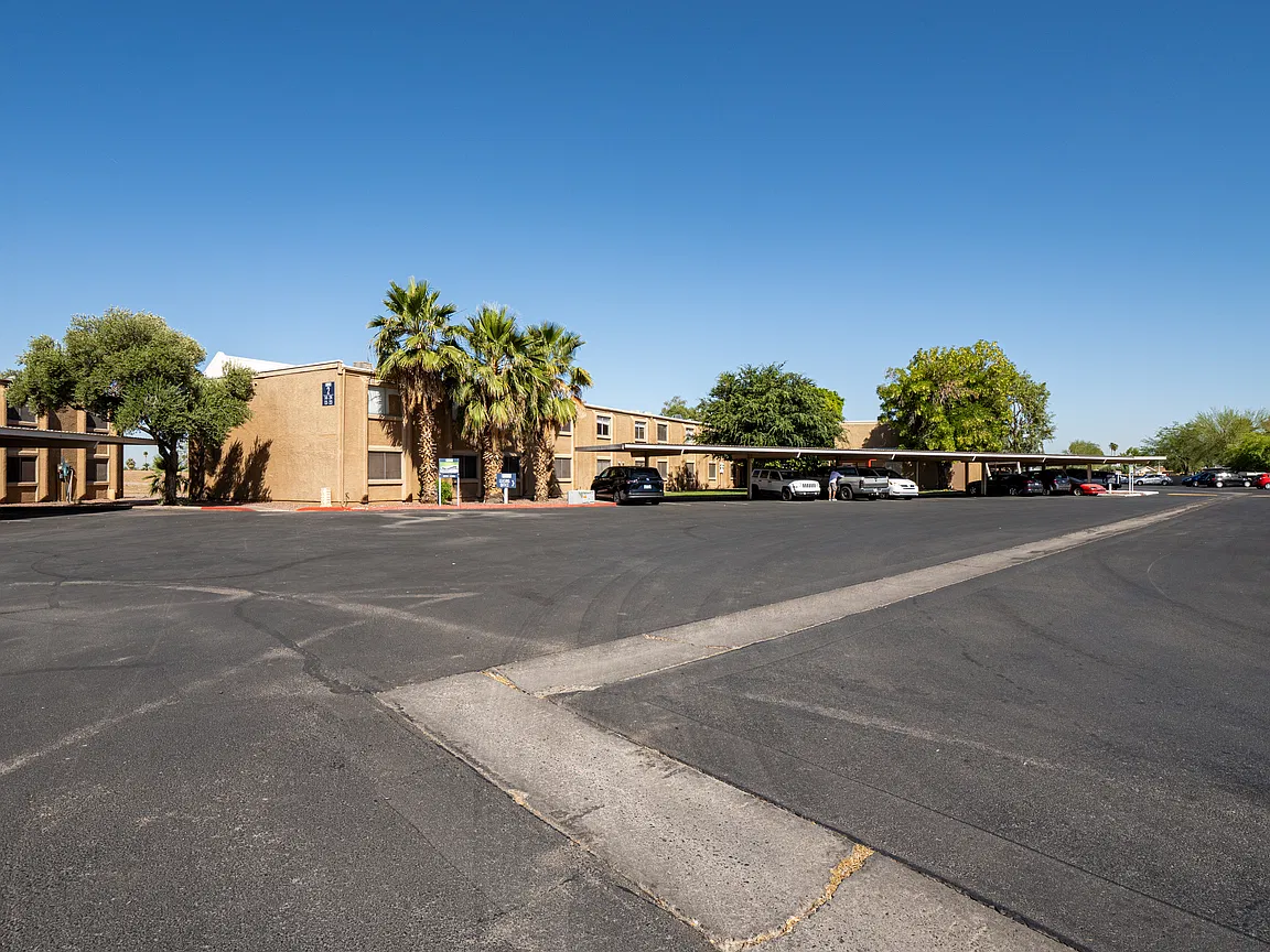 Parking area at Fairway Vistas Condominiums.