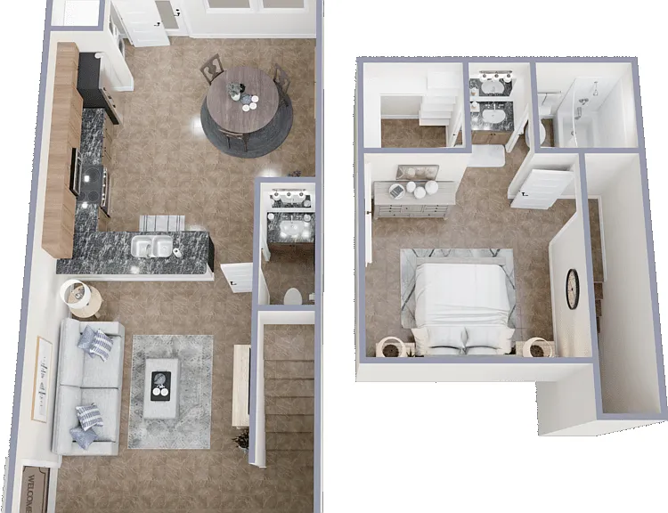 1/1.5 TH Floorplan Diagram