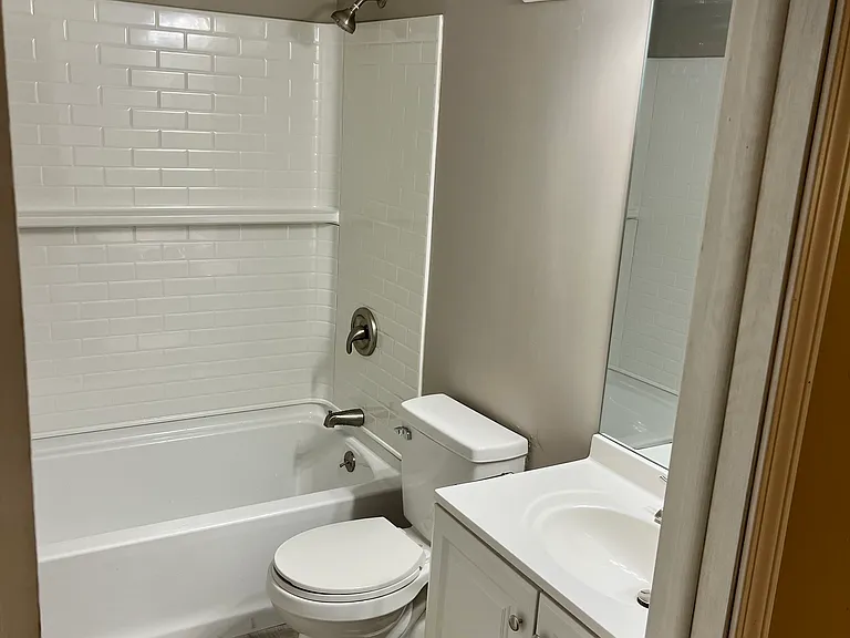 Freshly updated bathroom