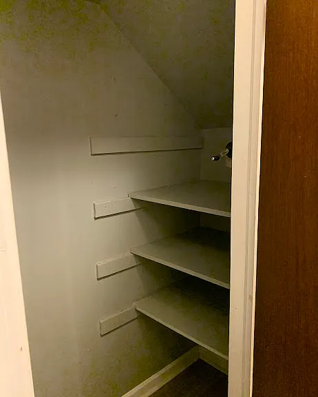 Large hall closet provides additional storage.