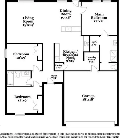 3 bed, 2.0 bath, 1405 sqft, $1,545 — Photo 2