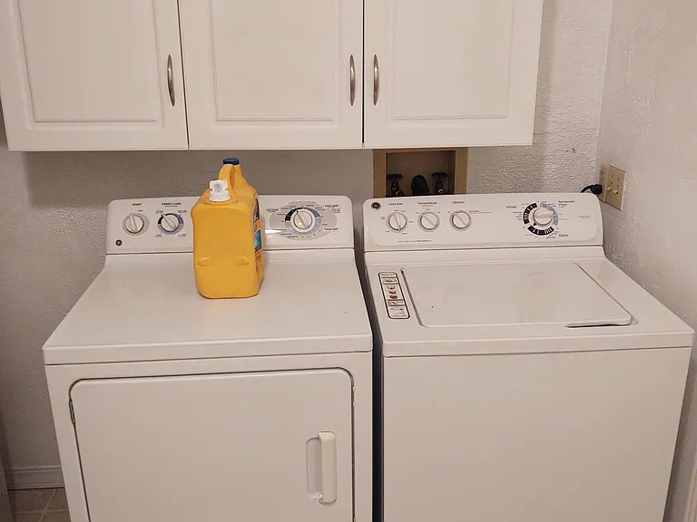 Washer and dryer included