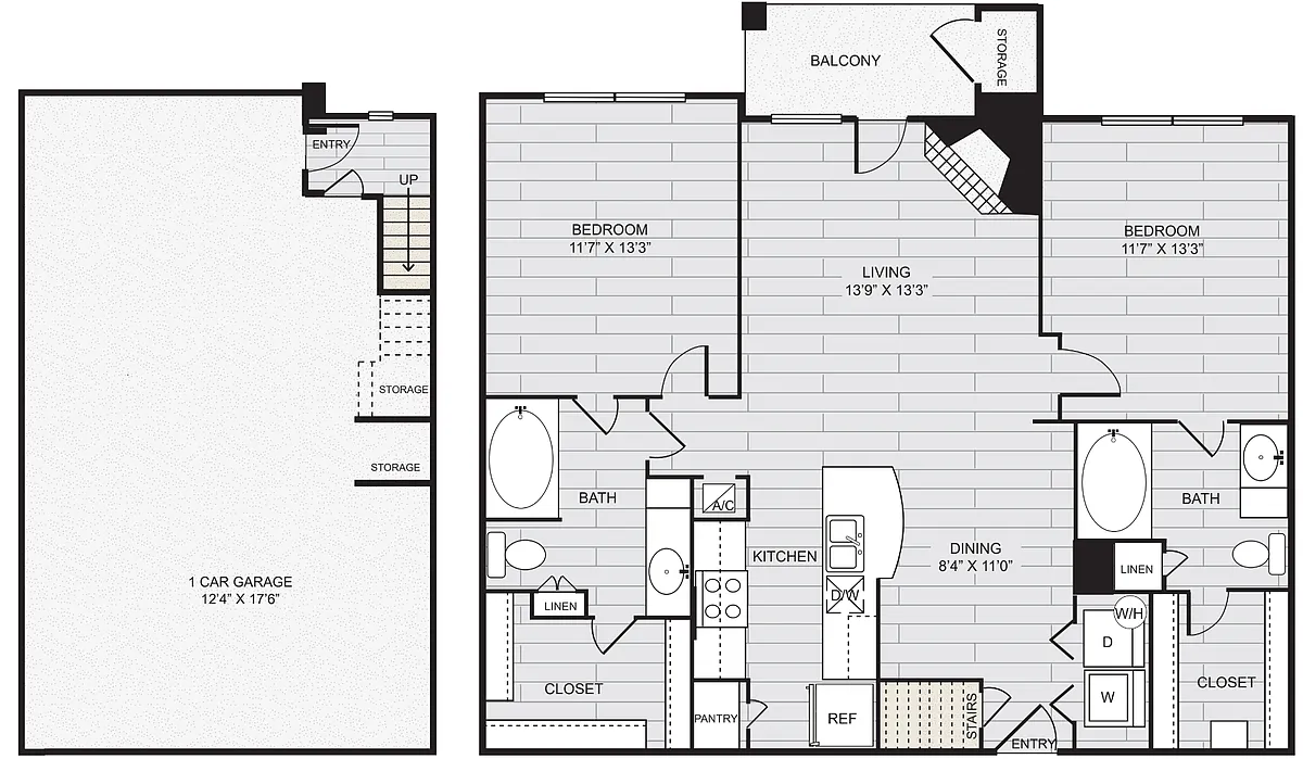 Floor plan B1 Garage