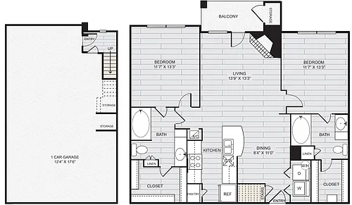 Floor plan B1 Garage