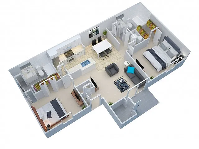 Floor plan The Oak