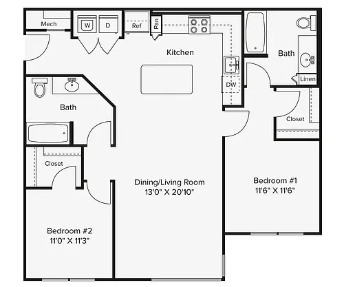 Floor plan B1-1091