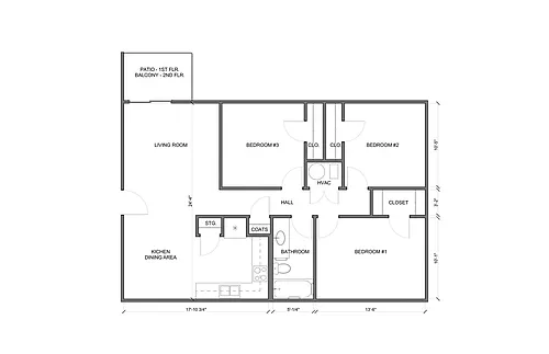 Floor plan 3 Bedroom