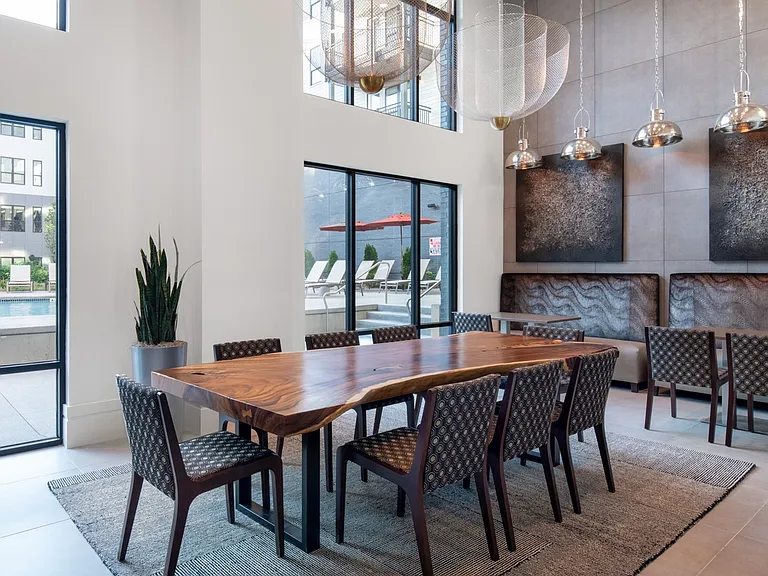 Host with ease in the stylish entertainment kitchen and dining space.
