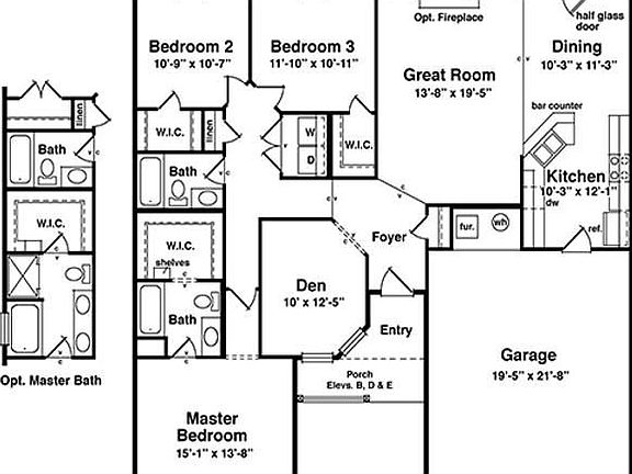 Cottonwood Floor plan