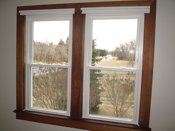 New Windows w/wood trim