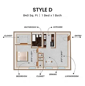 Floor plan Style D
