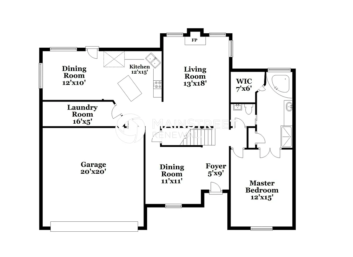 Floor Plan - 10104 Fox Chase Dr