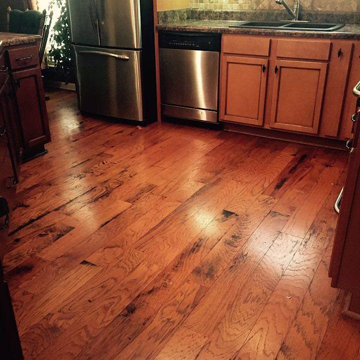 Distressed hardwood