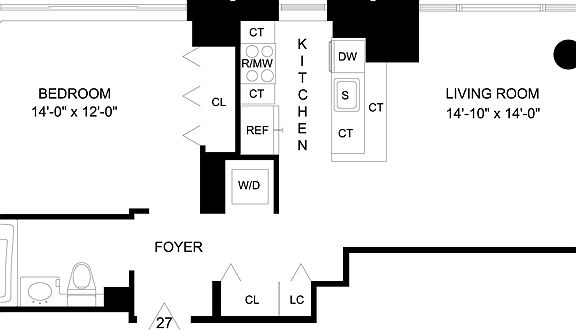 2nd image of 320 W 38th St APT 2327
