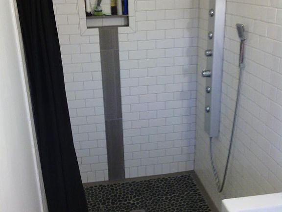 custom shower in master