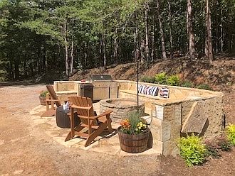 Enjoy fireside with friends