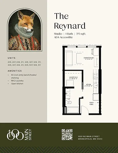Floor plan The Reynard