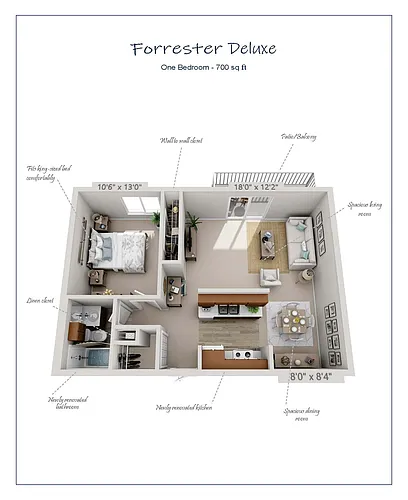 Floor plan Forrester Deluxe