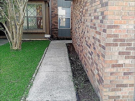 Walkway to front door