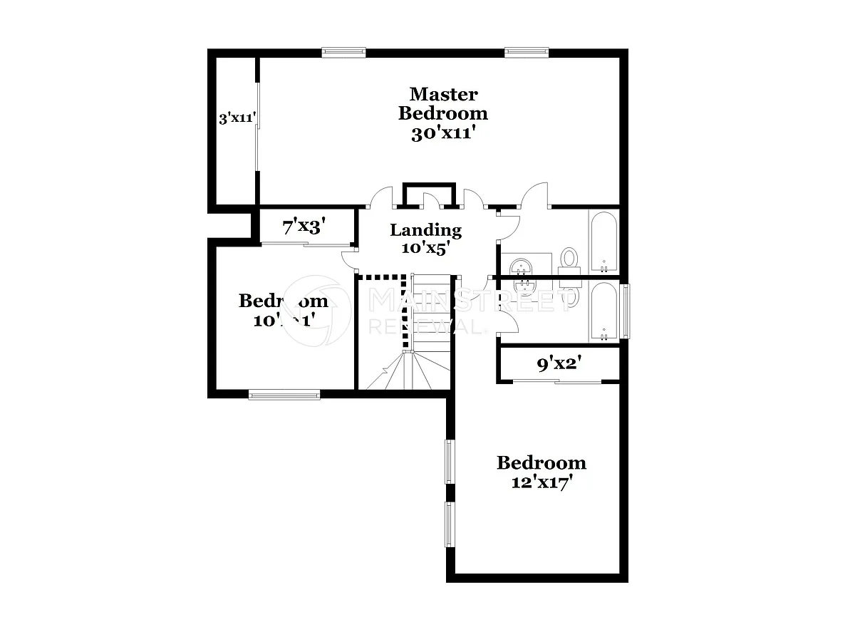 Floor Plan - 4980 Fairforest Dr