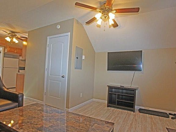 Living room table and TV