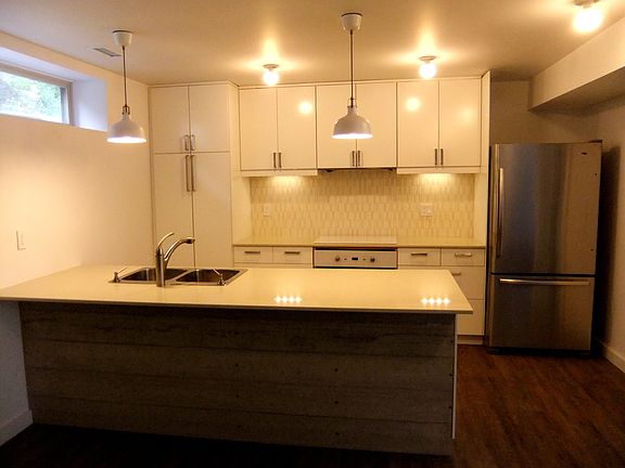 Breakfast Bar, Wall of Cabinets