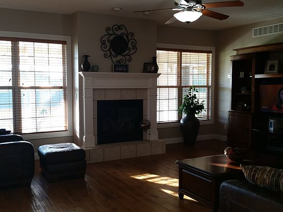 View of living room with fir