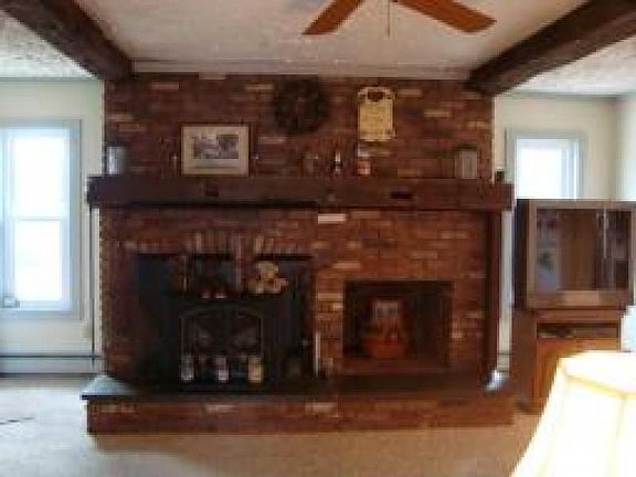 Full Brick Wall Fireplace