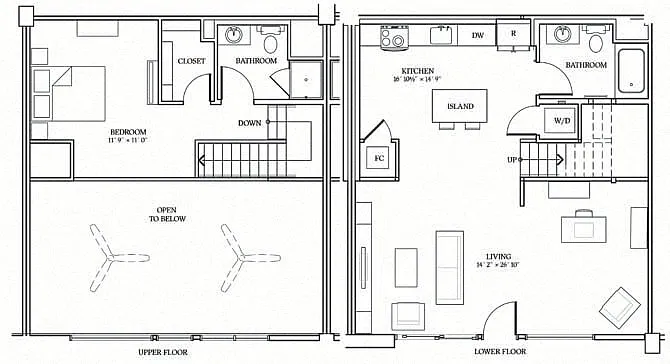 Floor plan LIVE/WORK LOFT 5