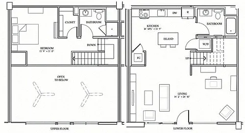 Floor plan LIVE/WORK LOFT 5