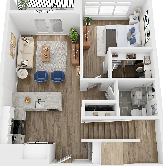 C1L floor plan Rivette Tower