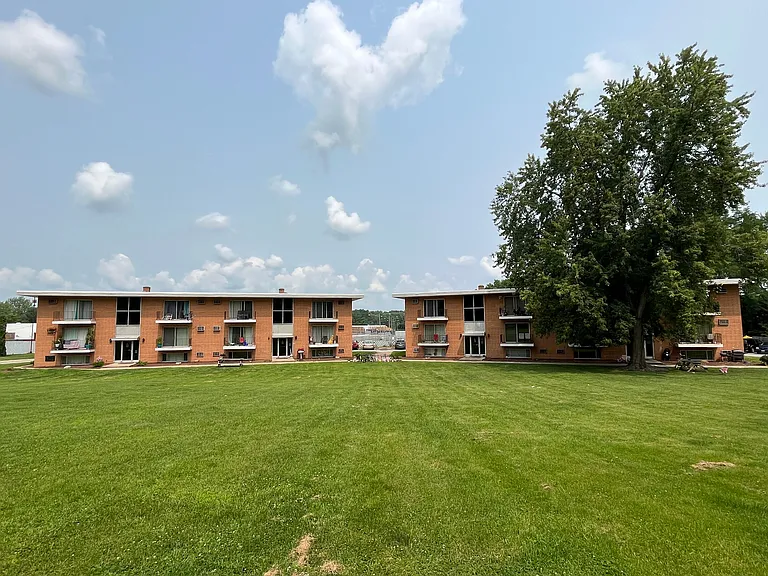Exterior with lawn