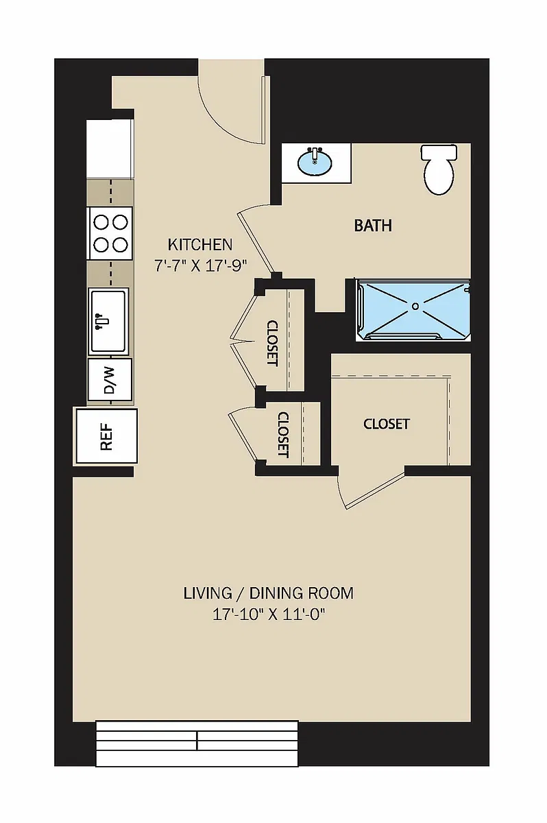 Floor plan Studio