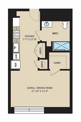 Floor plan Studio