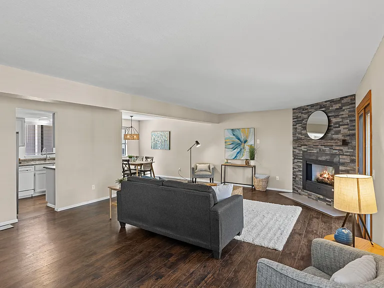 Multiple seating areas make this home ideal for relaxing or entertaining.
