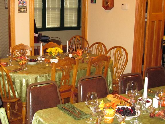 Dining Rm Family in backview